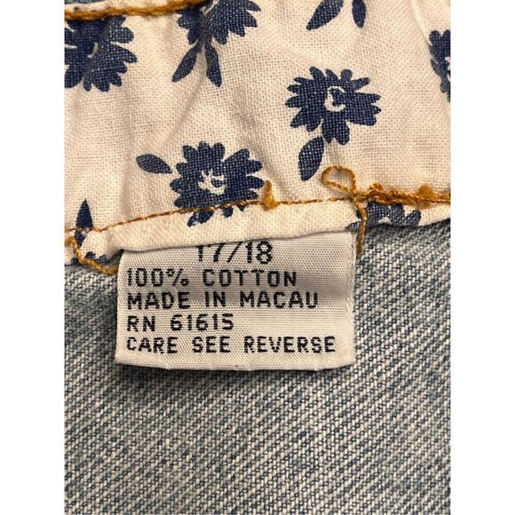 Vintage Unleaded Women's Denim Jean Short Shorts Size 17/18 Distressed (3736) Re - Picture 4 of 4